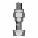 M8 Bolt With Washer And Nyloc Nut - Downloadable CAD Representation_270_0_degree_snapshot