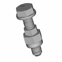 M8 Bolt With Washer And Nyloc Nut - Downloadable CAD Representation_60_30_degree_snapshot