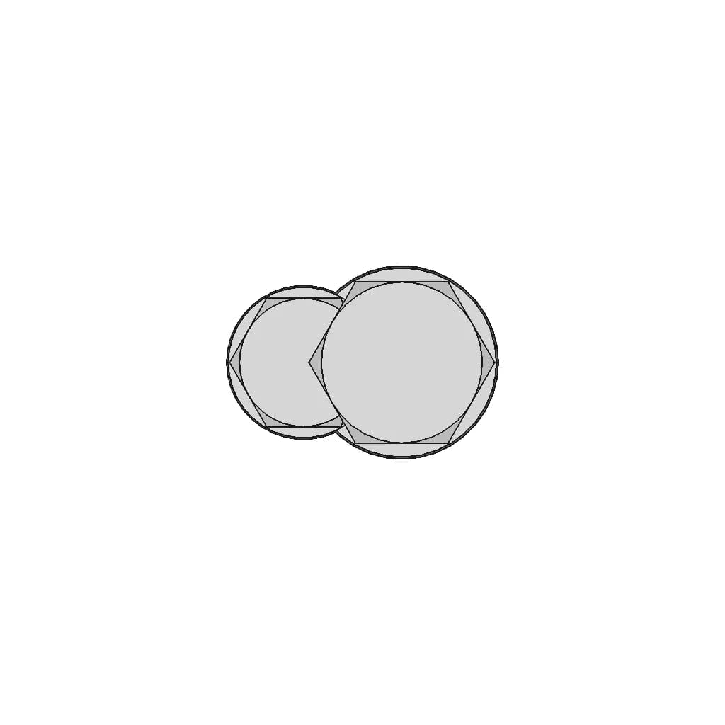 M6 Bolt With Nyloc Nut | 3D Engineering Design File_0_0_degree_snapshot
