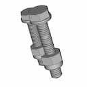 M6 Bolt With Nyloc Nut | 3D Engineering Design File_60_30_degree_snapshot