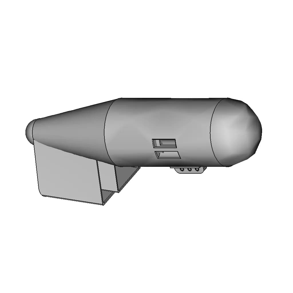 Sub-Sea Float 250Ltr | High-Quality CAD Model_60_30_degree_snapshot