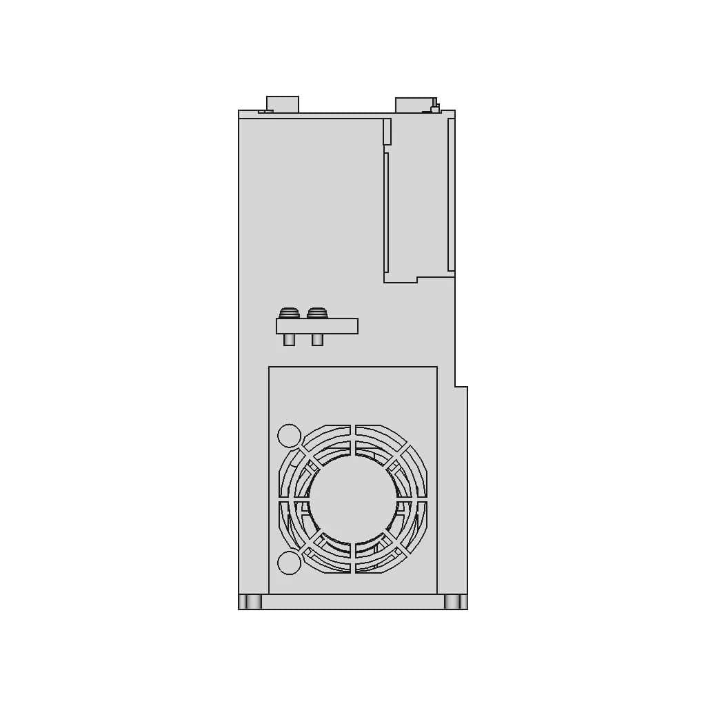 Mr-J4-200A-Rj - Downloadable CAD Representation_90_0_degree_snapshot