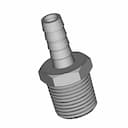 1/2" Mnpt Brass Hose Fitting 3/8" Barb | High-Quality CAD Model_60_30_degree_snapshot