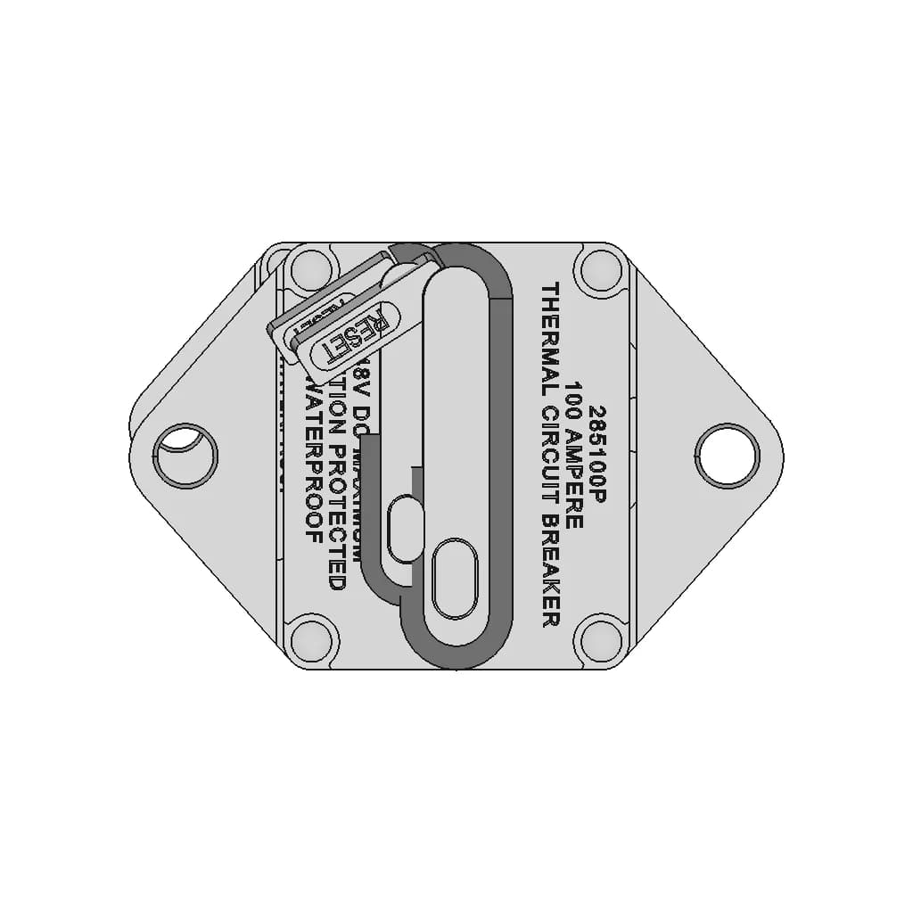Blue Sea Systems 285 Series Circuit Breaker | 3D Engineering Design File_270_0_degree_snapshot