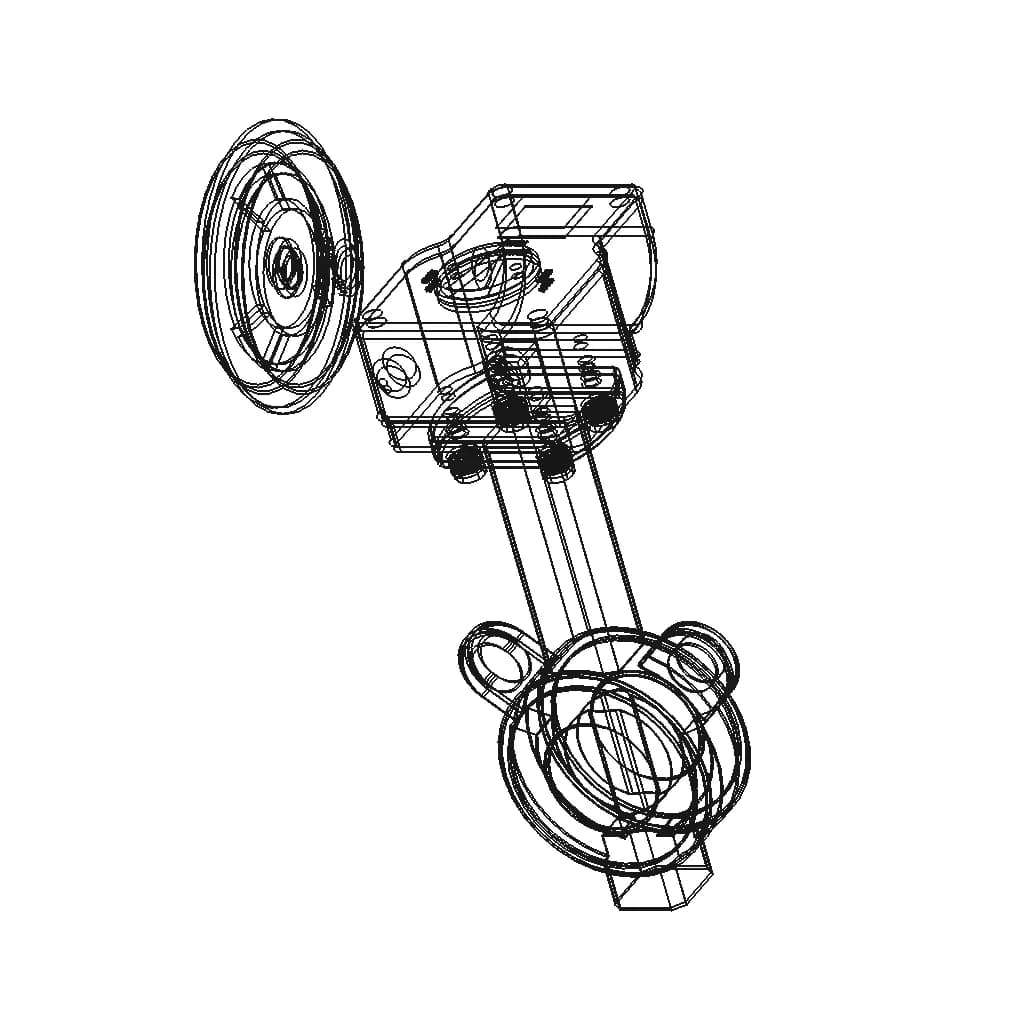 Interapp Butterfly Wafer Valve With Manual Handwheel Gearbox - Standard Mechanical Component_60_30_degree_snapshot