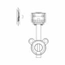 Interapp Butterfly Wafer Valve With Manual Handwheel Gearbox - Standard Mechanical Component_90_0_degree_snapshot