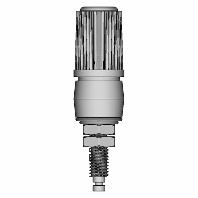 4Mm Female Banana Jack Socket High Current 30A M5 | High-Quality CAD Model