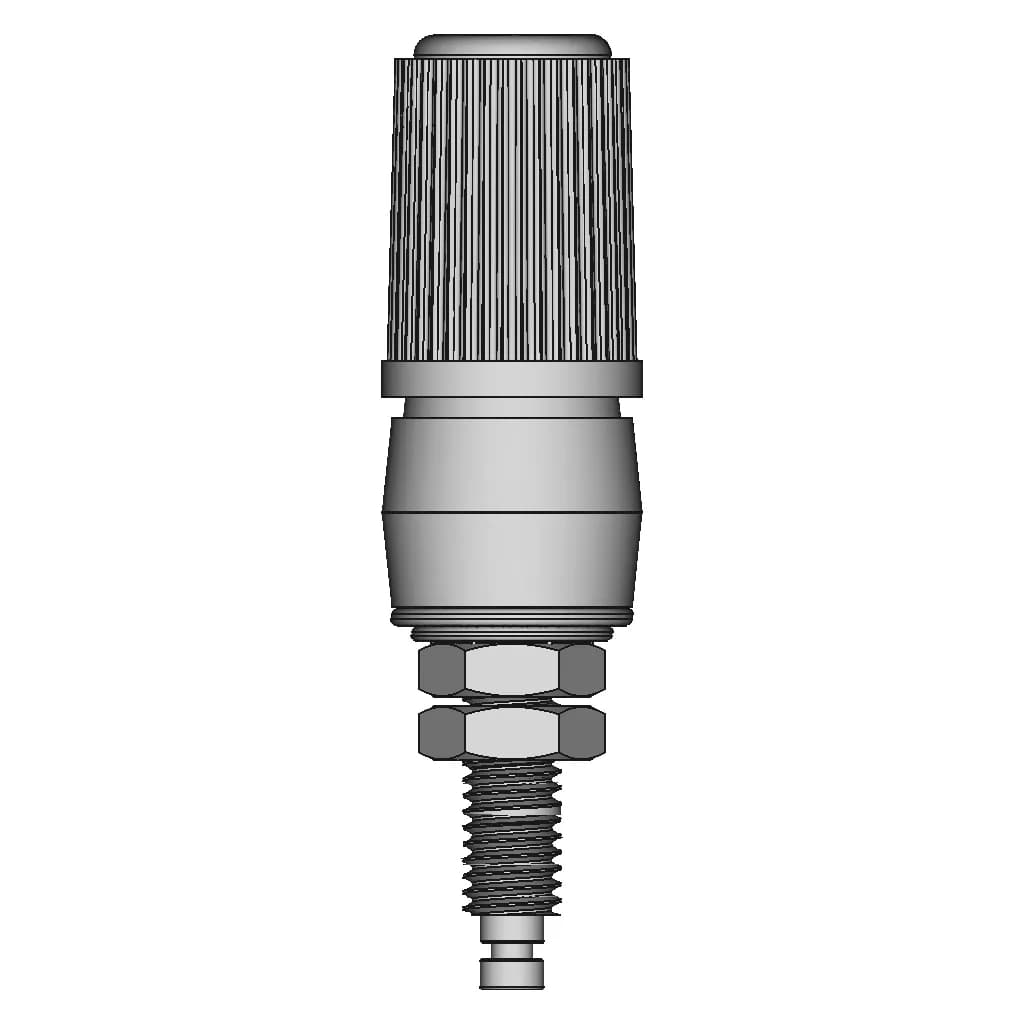 4Mm Female Banana Jack Socket High Current 30A M5 | High-Quality CAD Model_0_90_degree_snapshot