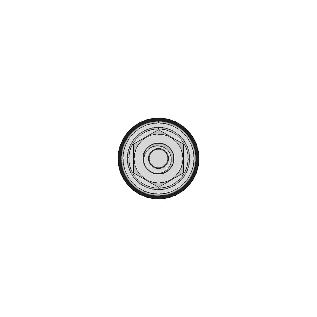 4Mm Female Banana Jack Socket High Current 30A M5 | High-Quality CAD Model_90_0_degree_snapshot