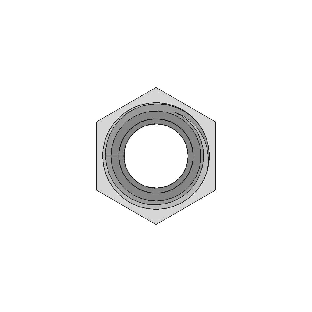 Straight Adaptor Male Jic 9/16-18 -06 37° Equal - Downloadable CAD Representation_0_0_degree_snapshot