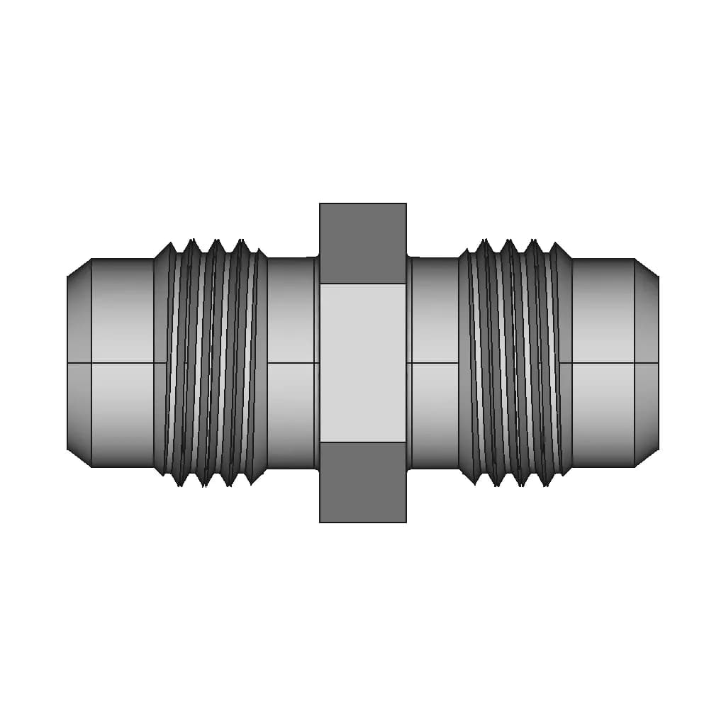 Straight Adaptor Male Jic 9/16-18 -06 37° Equal - Downloadable CAD Representation_0_270_degree_snapshot