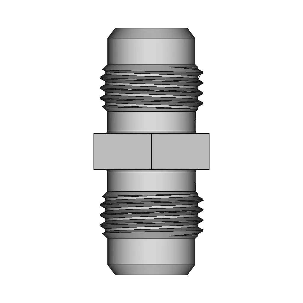 Straight Adaptor Male Jic 9/16-18 -06 37° Equal - Downloadable CAD Representation_270_0_degree_snapshot
