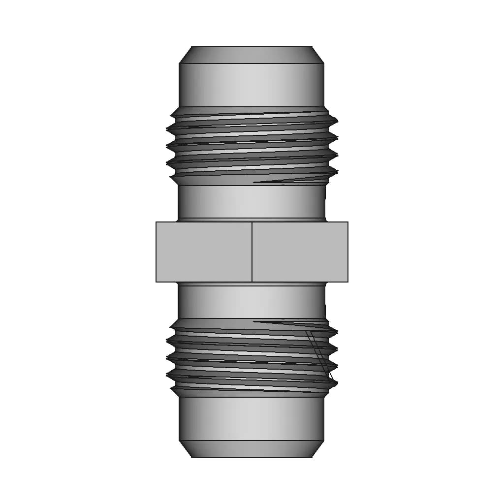 Straight Adaptor Male Jic 9/16-18 -06 37° Equal - Downloadable CAD Representation_90_0_degree_snapshot