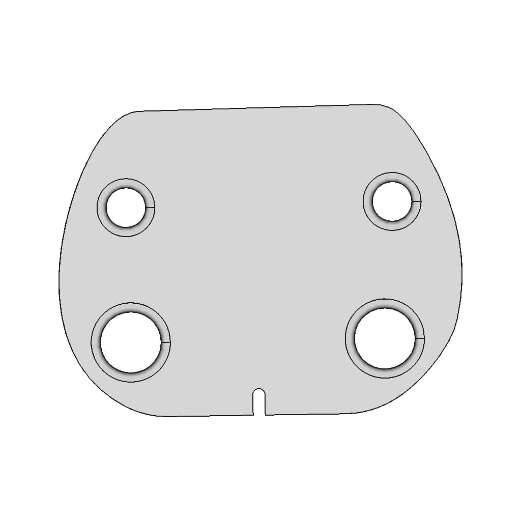Twister F18 Crossbar Cap - Downloadable CAD Representation_90_0_degree_snapshot