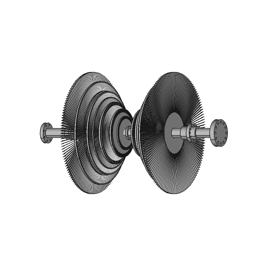 Steam Turbine | High-Quality CAD Model_60_30_degree_snapshot