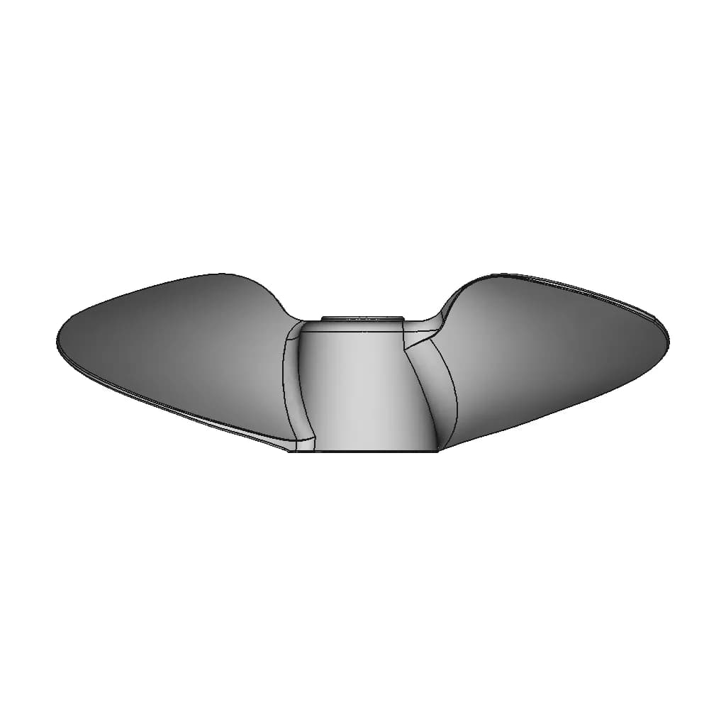 The Propeller Of The Old Outboard Boat Motor "Moskva", "Moskva M", "Moskva 12.5". - Downloadable CAD Representation_0_270_degree_snapshot
