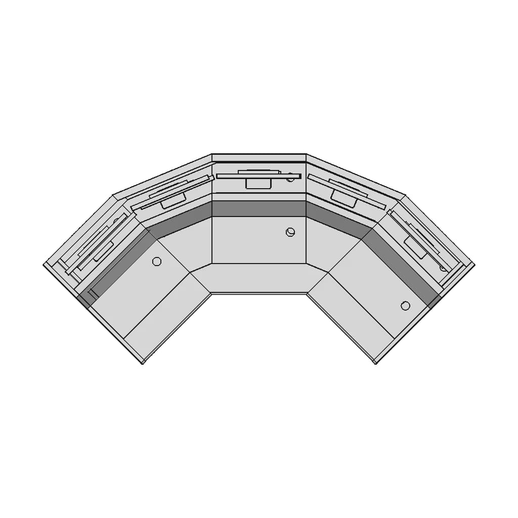 Corner Operation Table Model | 3D Engineering Design File_270_0_degree_snapshot
