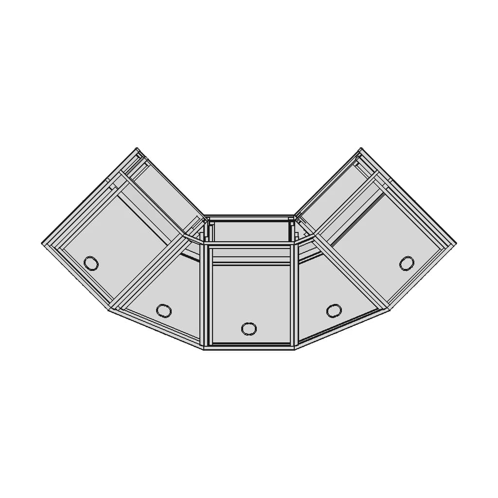 Corner Operation Table Model | 3D Engineering Design File_90_0_degree_snapshot