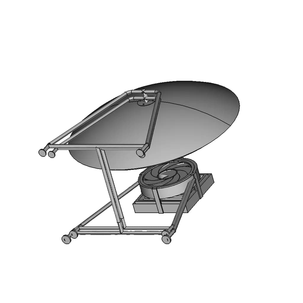 High-Speed Mosquito Trap Fan | High-Quality CAD Model_60_30_degree_snapshot