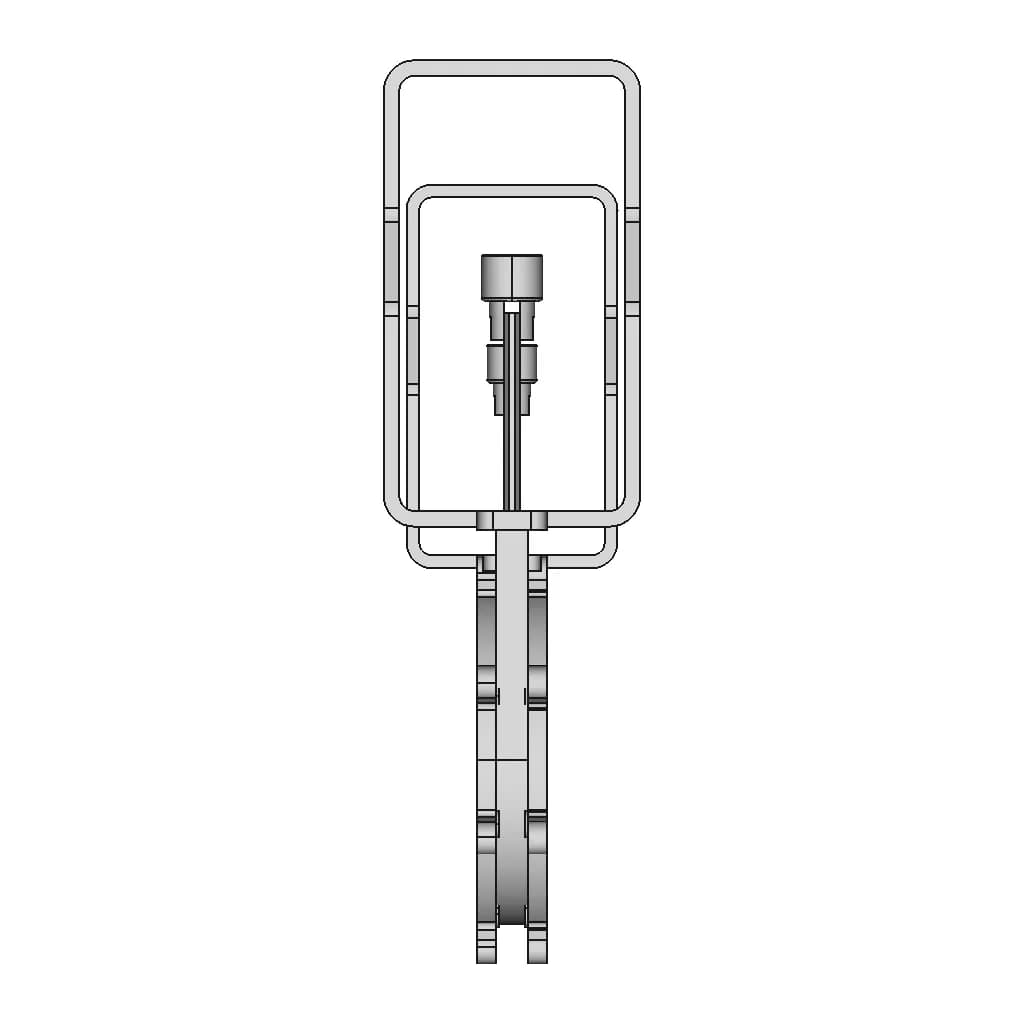 200Mm Knive Gate Valve - Standard Mechanical Component_0_90_degree_snapshot