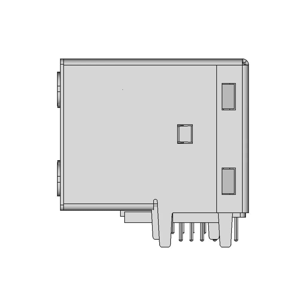 Stacked Usb-C Connector | High-Quality CAD Model_0_270_degree_snapshot