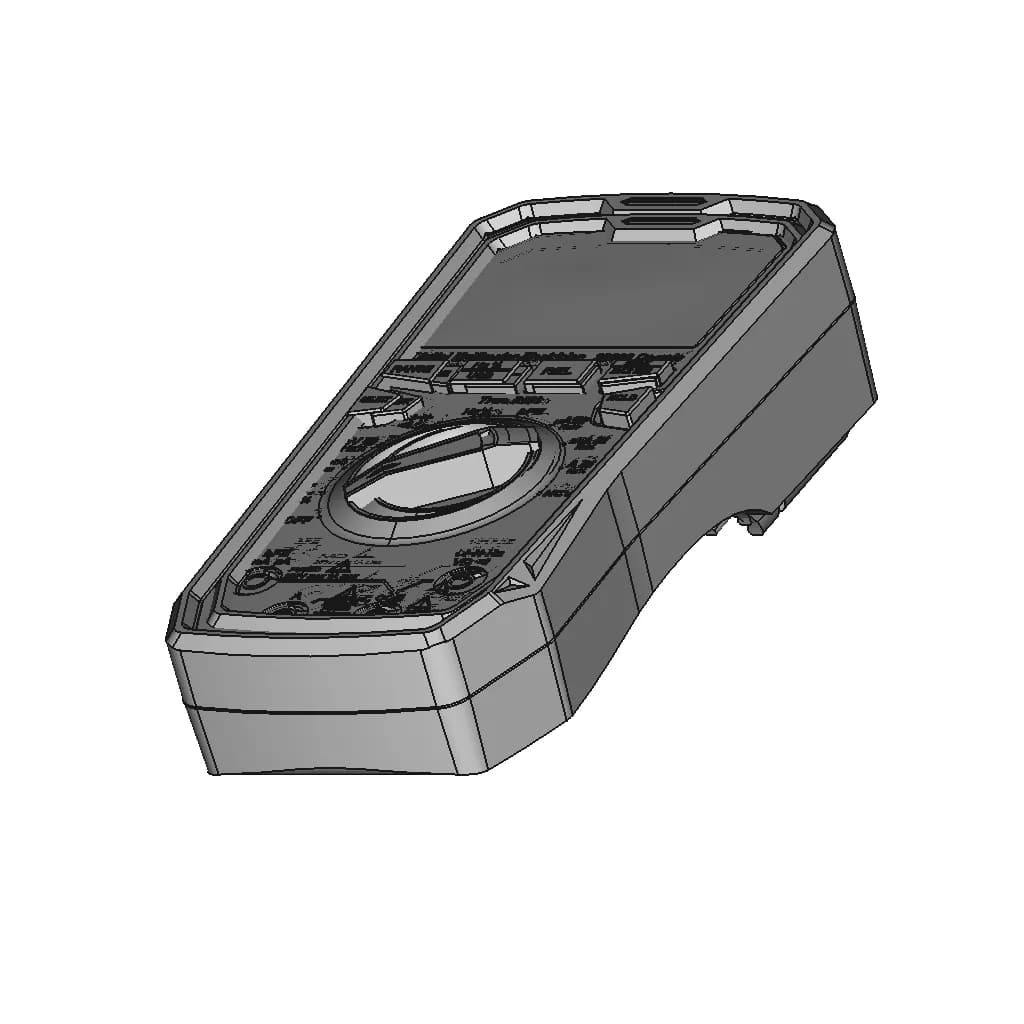 Uni-T Ut61E+ | High-Quality CAD Model_60_30_degree_snapshot