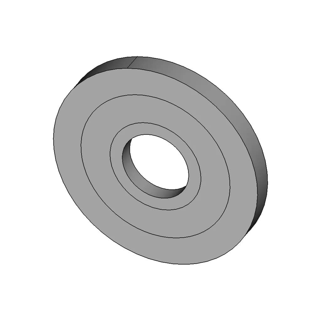 Green Negative Battery Felt Circle - Downloadable CAD Representation_60_30_degree_snapshot