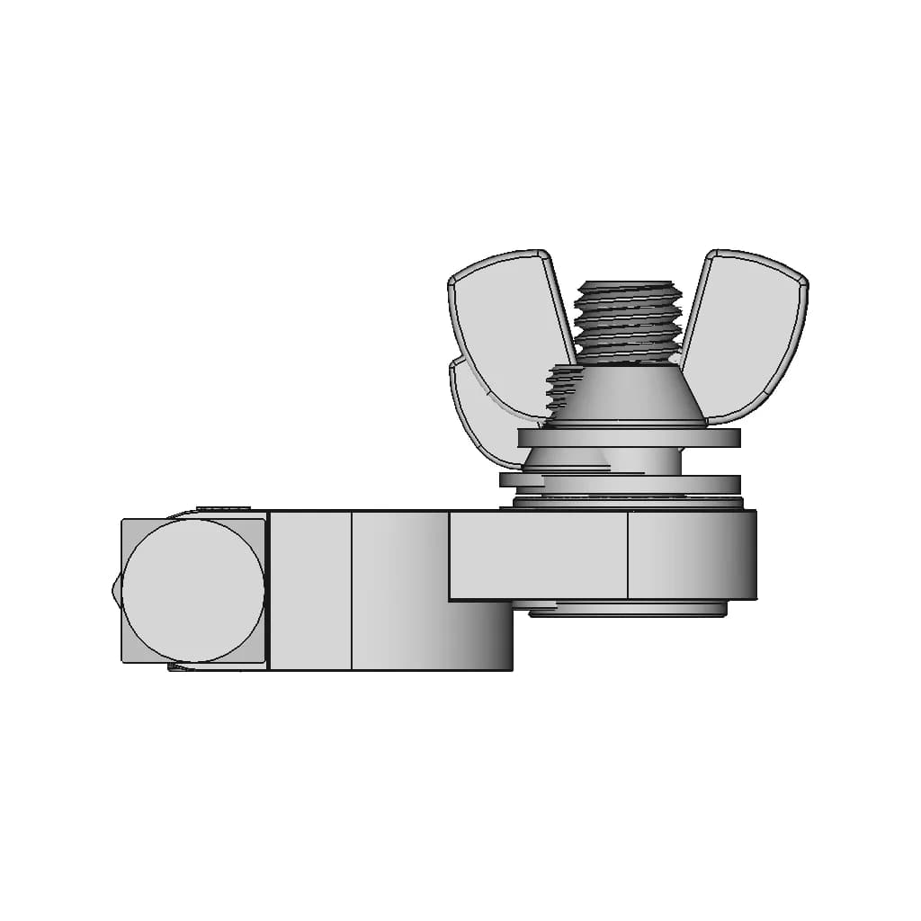Positive Battery Terminal Clamp - Downloadable CAD Representation_0_270_degree_snapshot