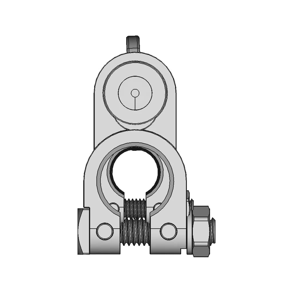 Positive Battery Terminal Clamp - Downloadable CAD Representation_90_0_degree_snapshot