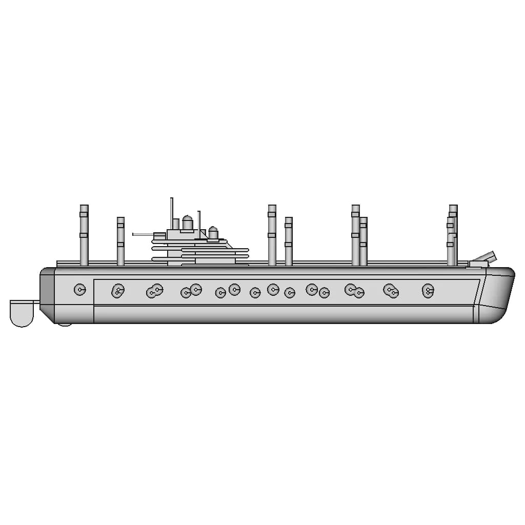 Victory Ship Ship - Downloadable CAD Representation_90_0_degree_snapshot