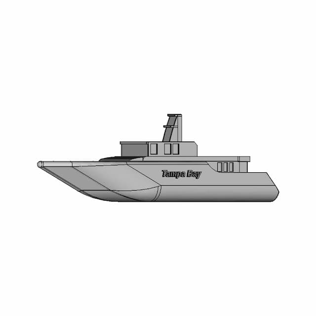 Yacht (4) ''Tampa Bay'' | 3D Engineering Design File