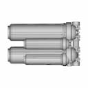 Atlas Filtri Big Blue Duo 20'' Housing-Ra1802912 - Standard Mechanical Component_0_270_degree_snapshot