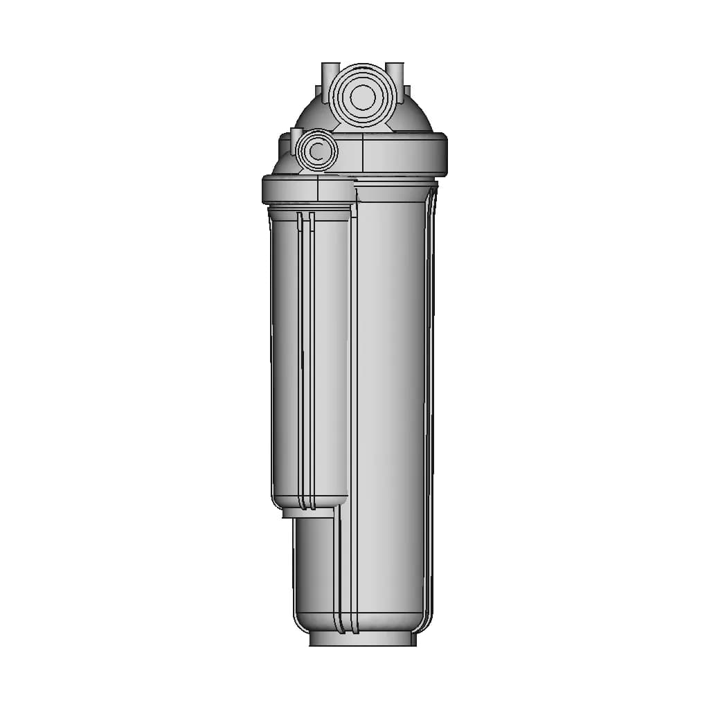 Atlas Filtri Big Blue Duo 20'' Housing-Ra1802912 - Standard Mechanical Component_90_0_degree_snapshot