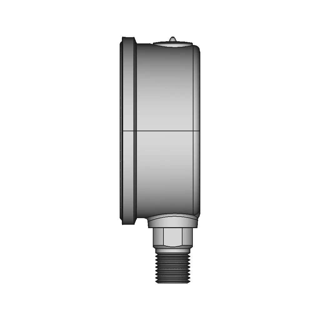 High Pressure Gauge | 3D Engineering Design File_0_90_degree_snapshot