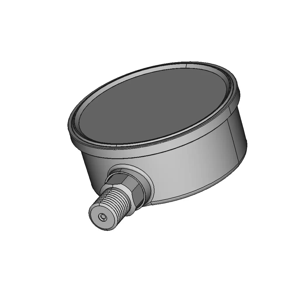 High Pressure Gauge | 3D Engineering Design File_60_30_degree_snapshot