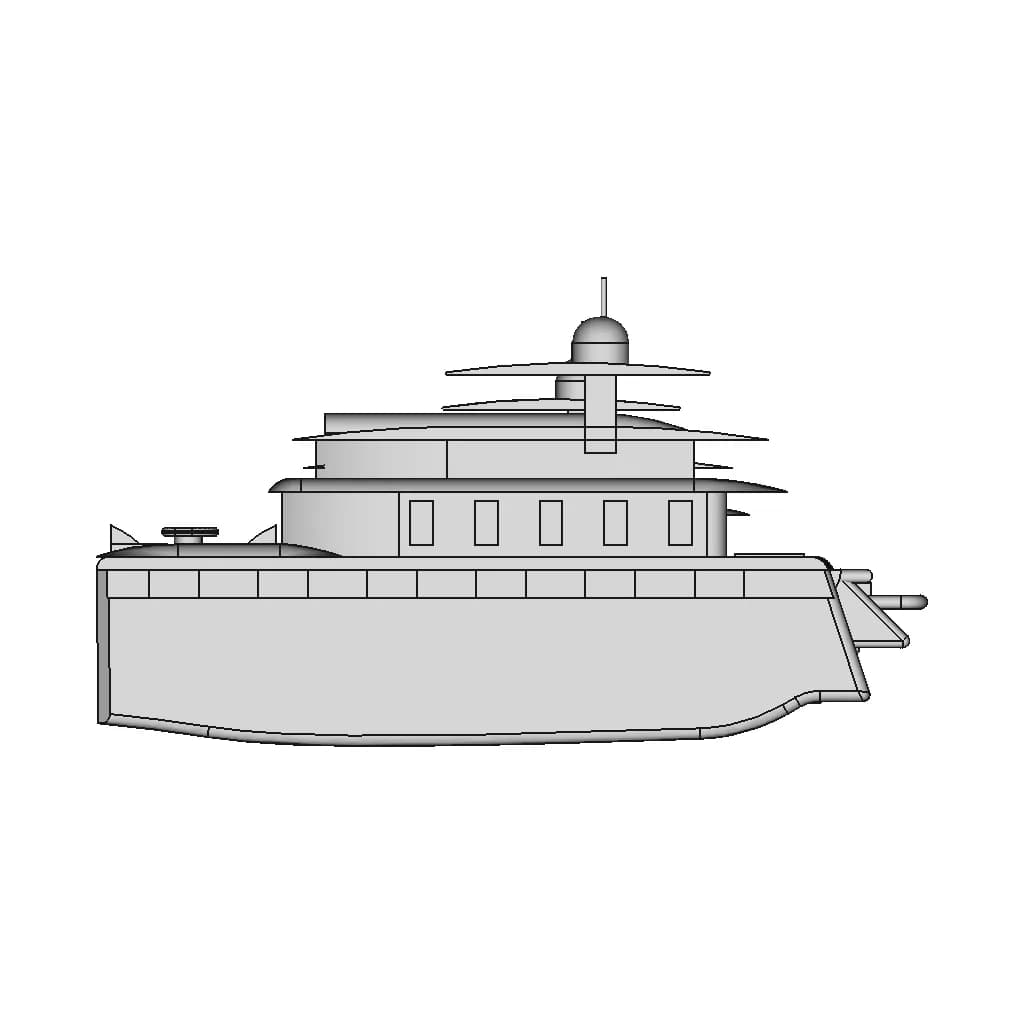 25-Meter Catamaran - Downloadable CAD Representation_0_0_degree_snapshot