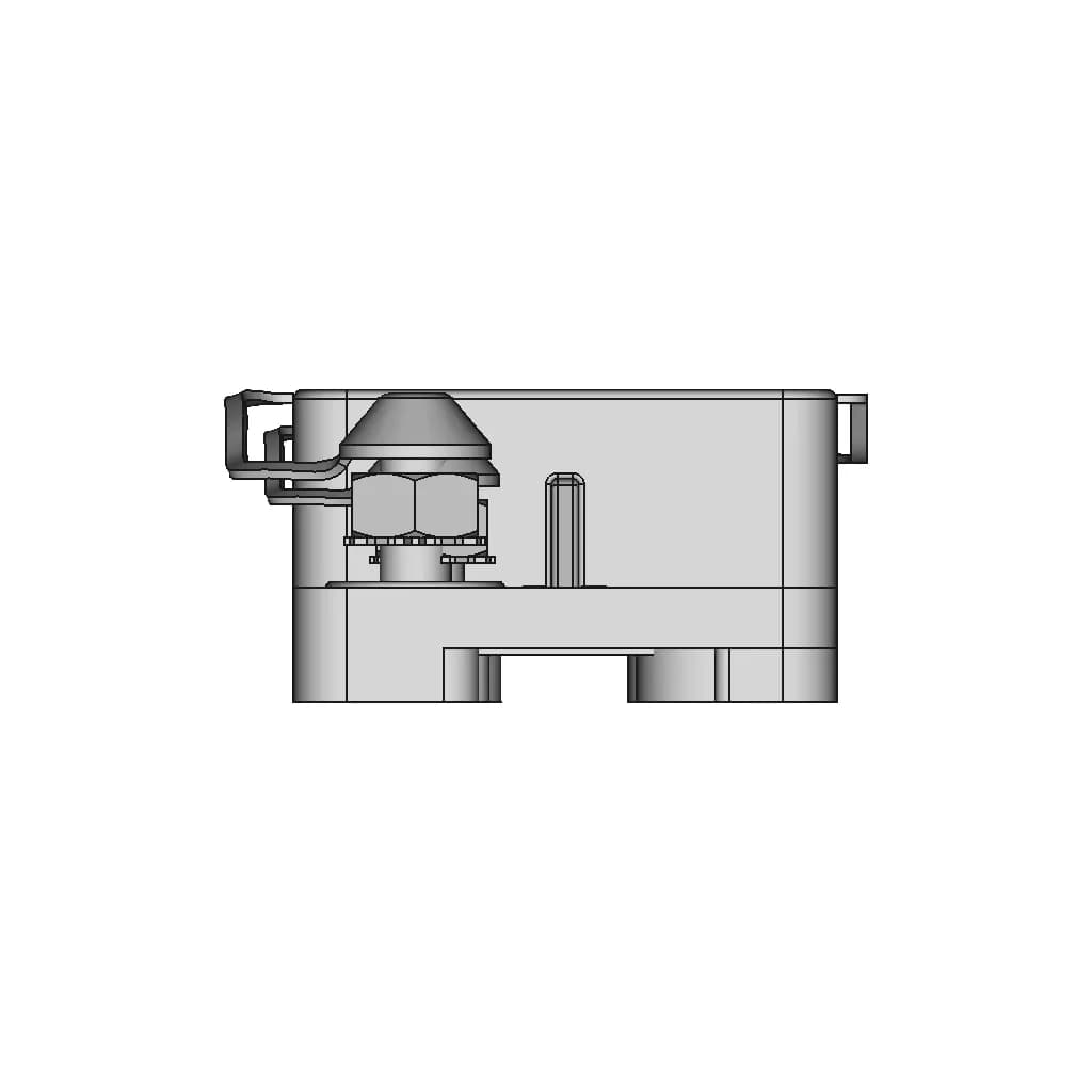 100 Amp Circuit Breaker | High-Quality CAD Model_90_0_degree_snapshot