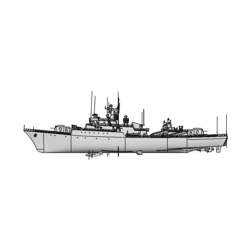 Koni Class Frigate - Split Vpb | High-Quality CAD Model