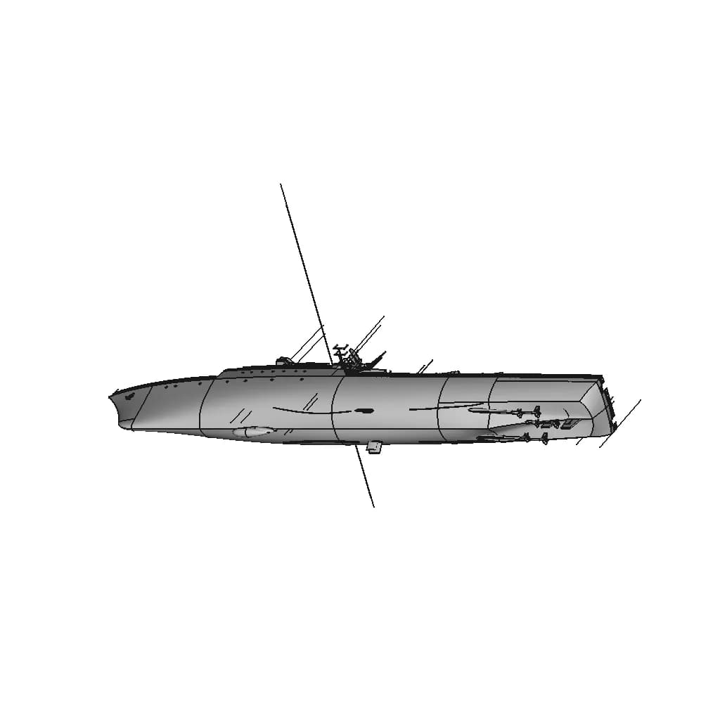 Koni Class Frigate - Split Vpb | High-Quality CAD Model_60_30_degree_snapshot