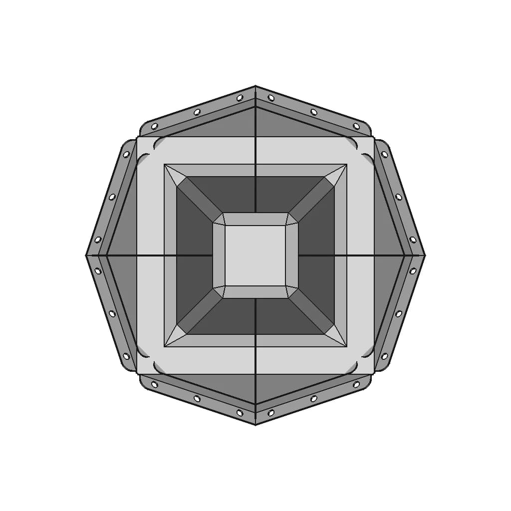 Defensive Concrete Block Against Sea V1 - Downloadable CAD Representation_270_0_degree_snapshot