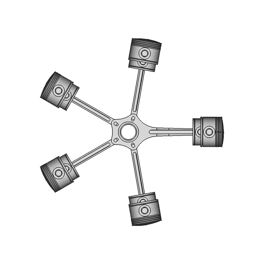 Radial Piston Assembly - Standard Mechanical Component_90_0_degree_snapshot
