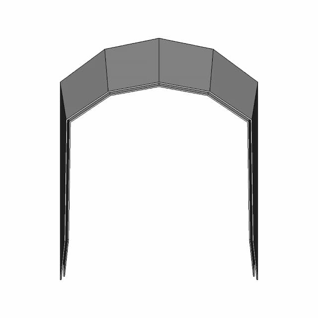 Parabrisas 6 Paneles Embarcación Náutica - Downloadable CAD Representation