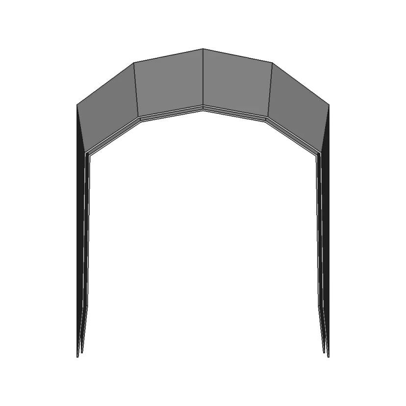 Parabrisas 6 Paneles Embarcación Náutica - Downloadable CAD Representation