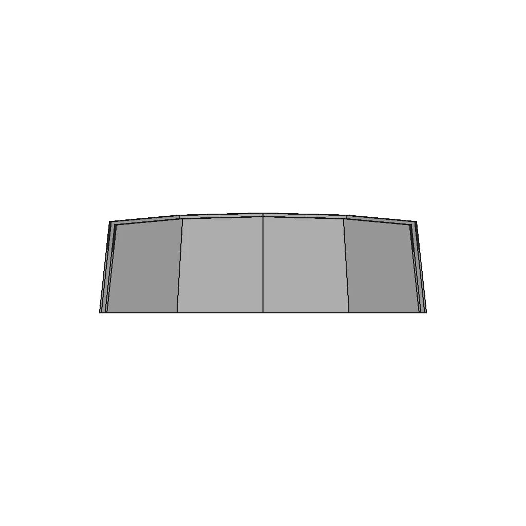 Parabrisas 6 Paneles Embarcación Náutica - Downloadable CAD Representation_90_0_degree_snapshot