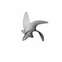 Streamlined Propeller With Ogive Hub - Concept Design - Downloadable CAD Representation_60_30_degree_snapshot