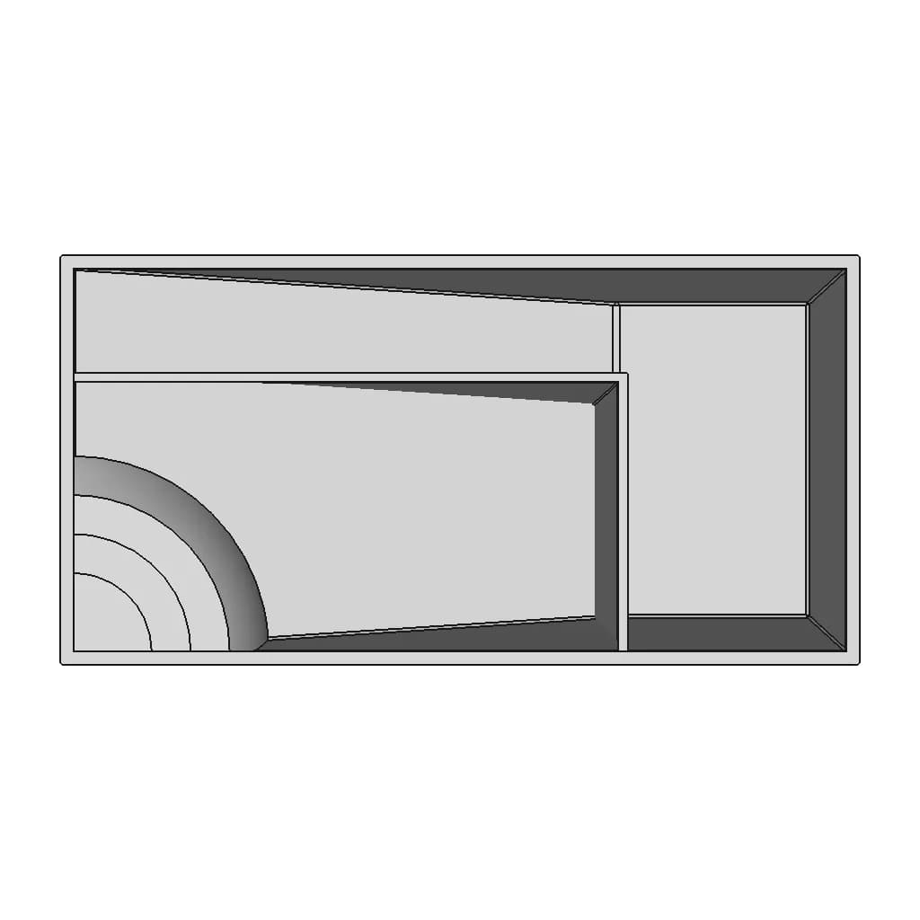 Fiberglass Rectangular Pool - Standard Mechanical Component_0_0_degree_snapshot