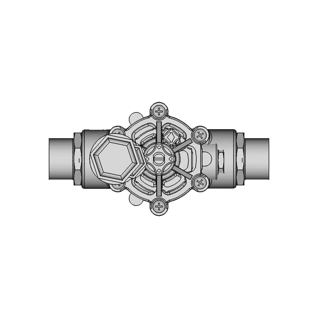 Rainbird Dv100 With Ø 63 X 50 X 2" Adaptator Fittings | 3D Engineering Design File_270_0_degree_snapshot