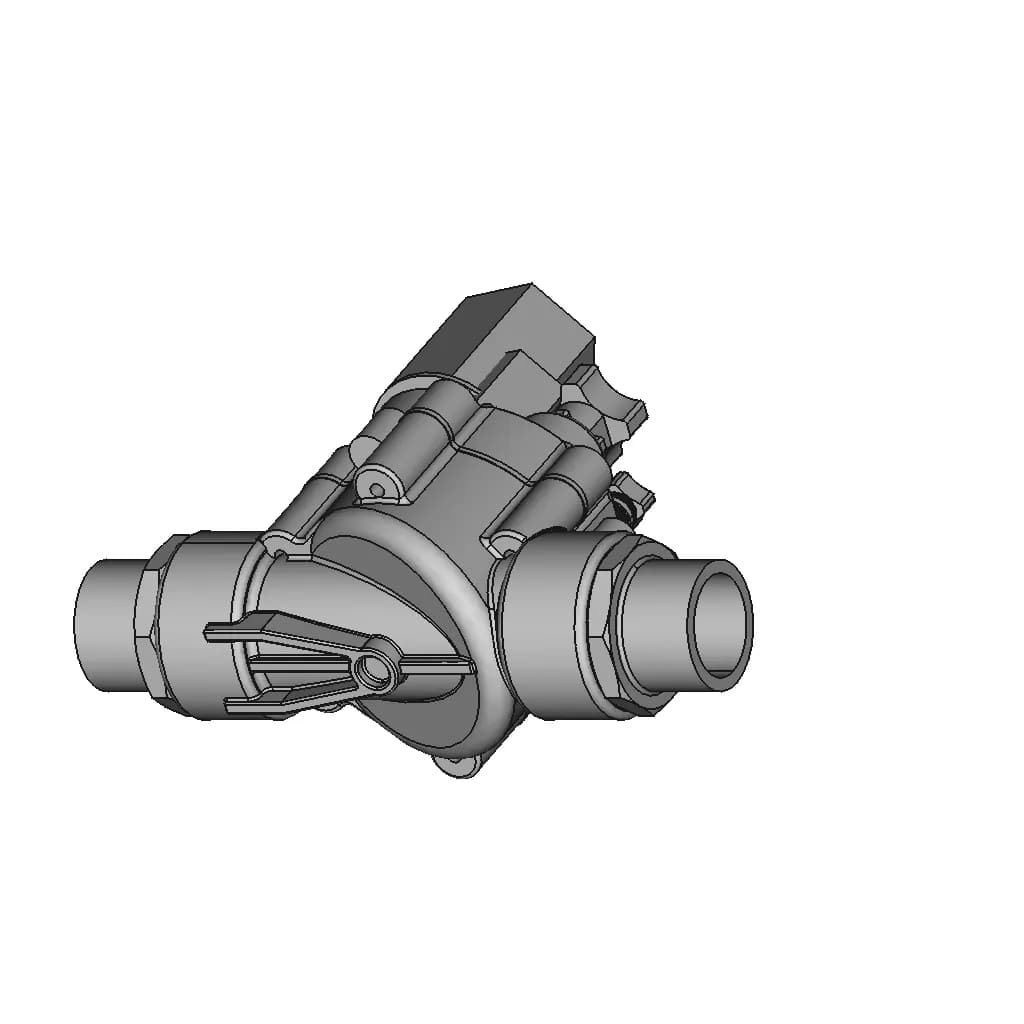Rainbird Dv100 With Ø 63 X 50 X 2" Adaptator Fittings | 3D Engineering Design File_60_30_degree_snapshot