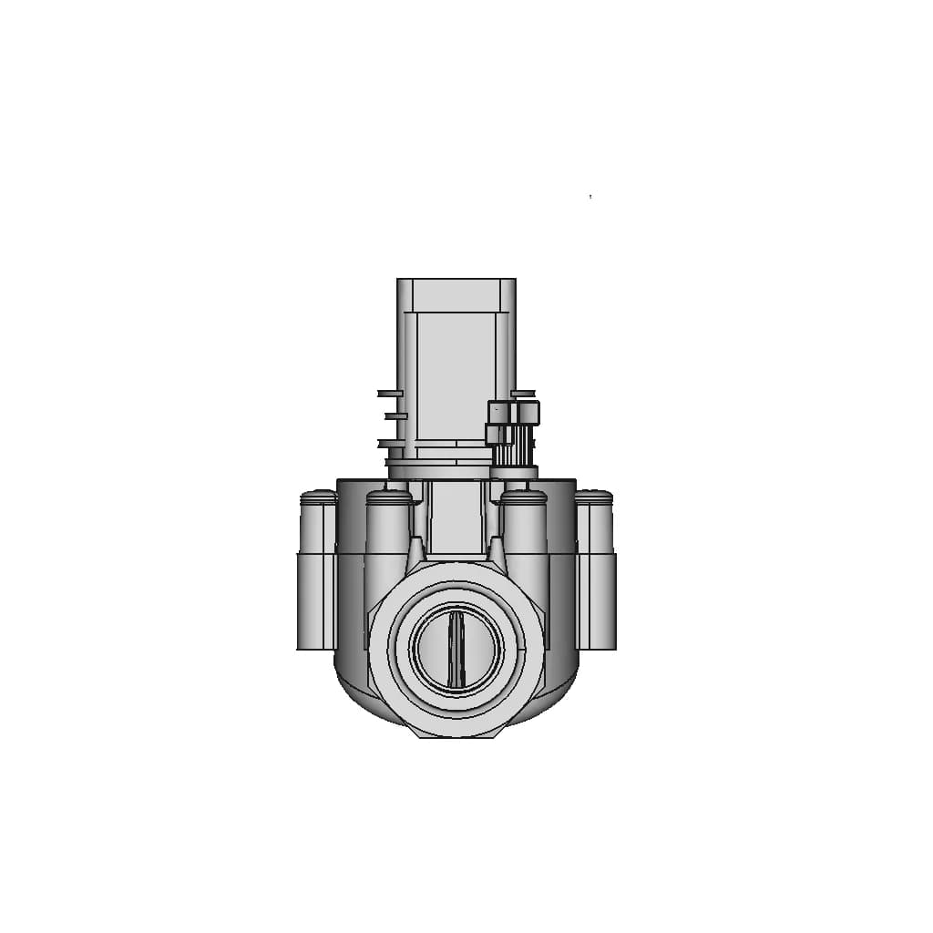 Rainbird Dvf100 With Ø 32 X 25 X 1" Adaptator Fittings | High-Quality CAD Model_0_90_degree_snapshot