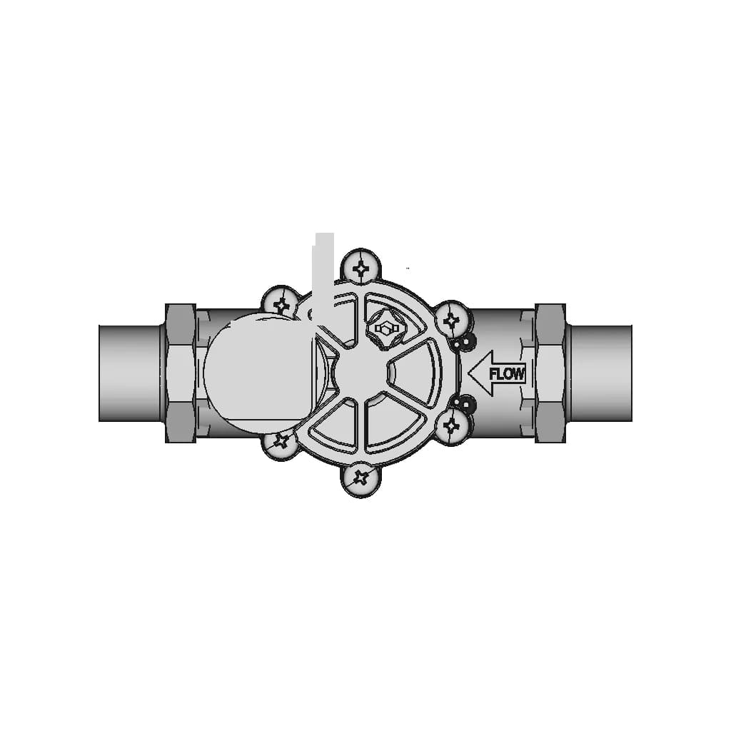 Rainbird Dvf100 With Ø 32 X 25 X 1" Adaptator Fittings | High-Quality CAD Model_270_0_degree_snapshot